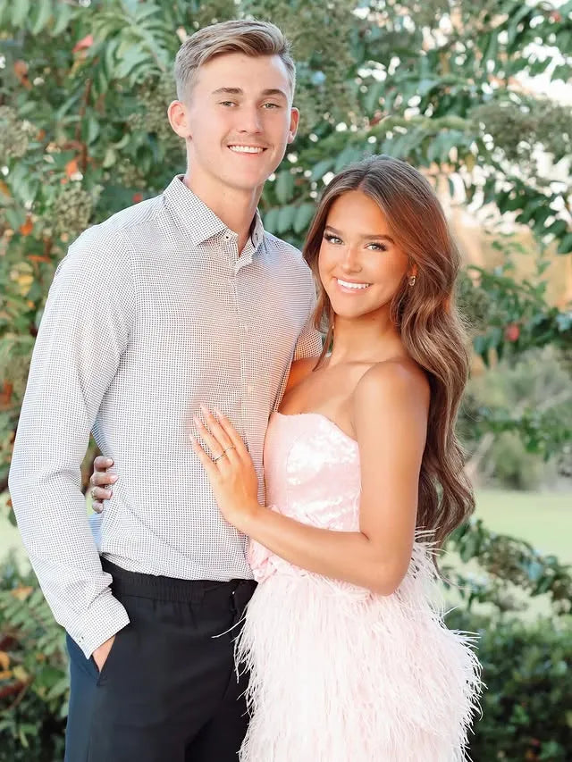 Strapless Sequin Feather Homecoming Dress | 3D Rose Waist Mini Party Gown