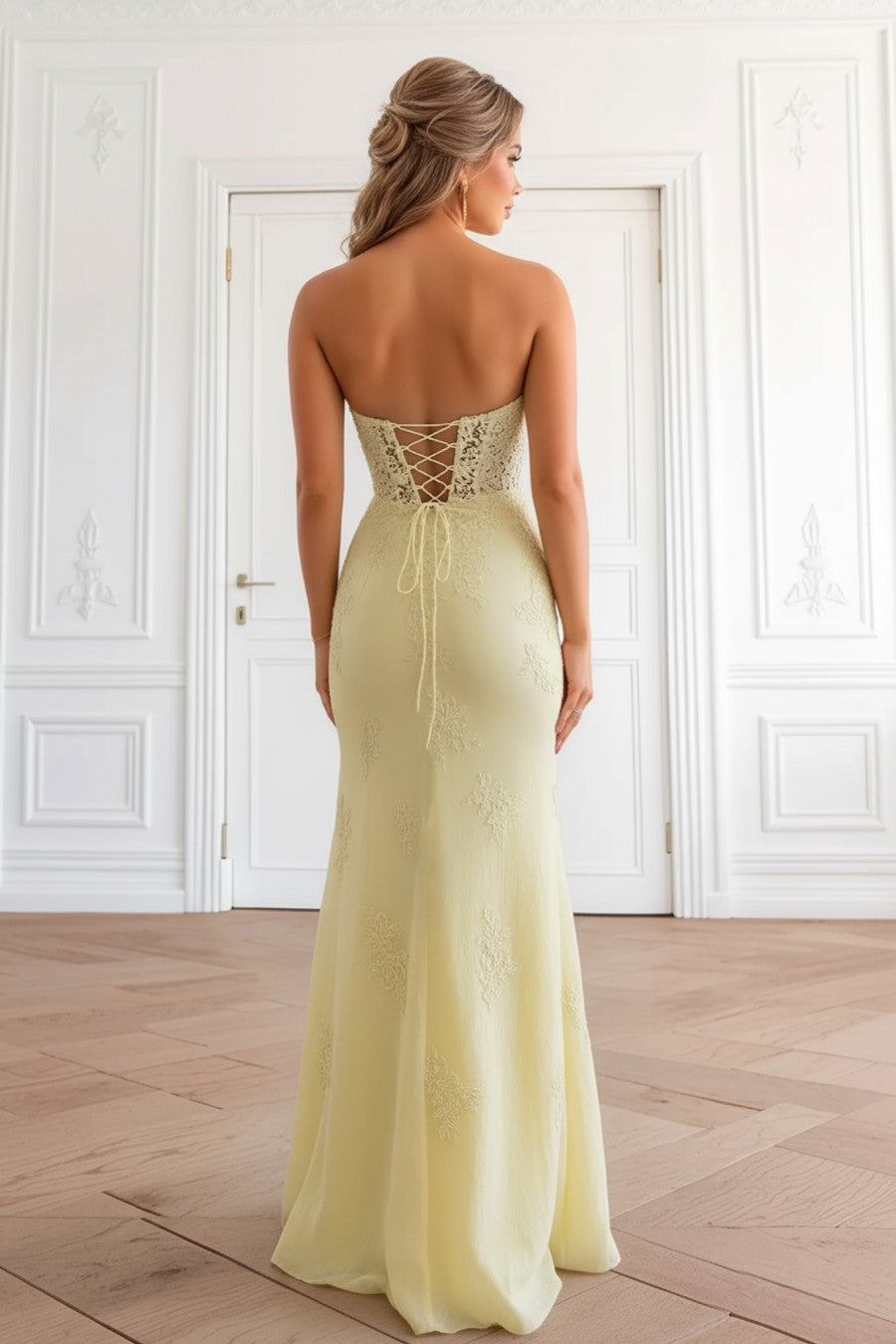 Mermaid Keyholes Prom Dress With Slit