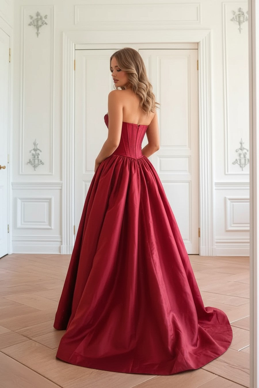 Noble Sweetheart A line Long Prom Dress