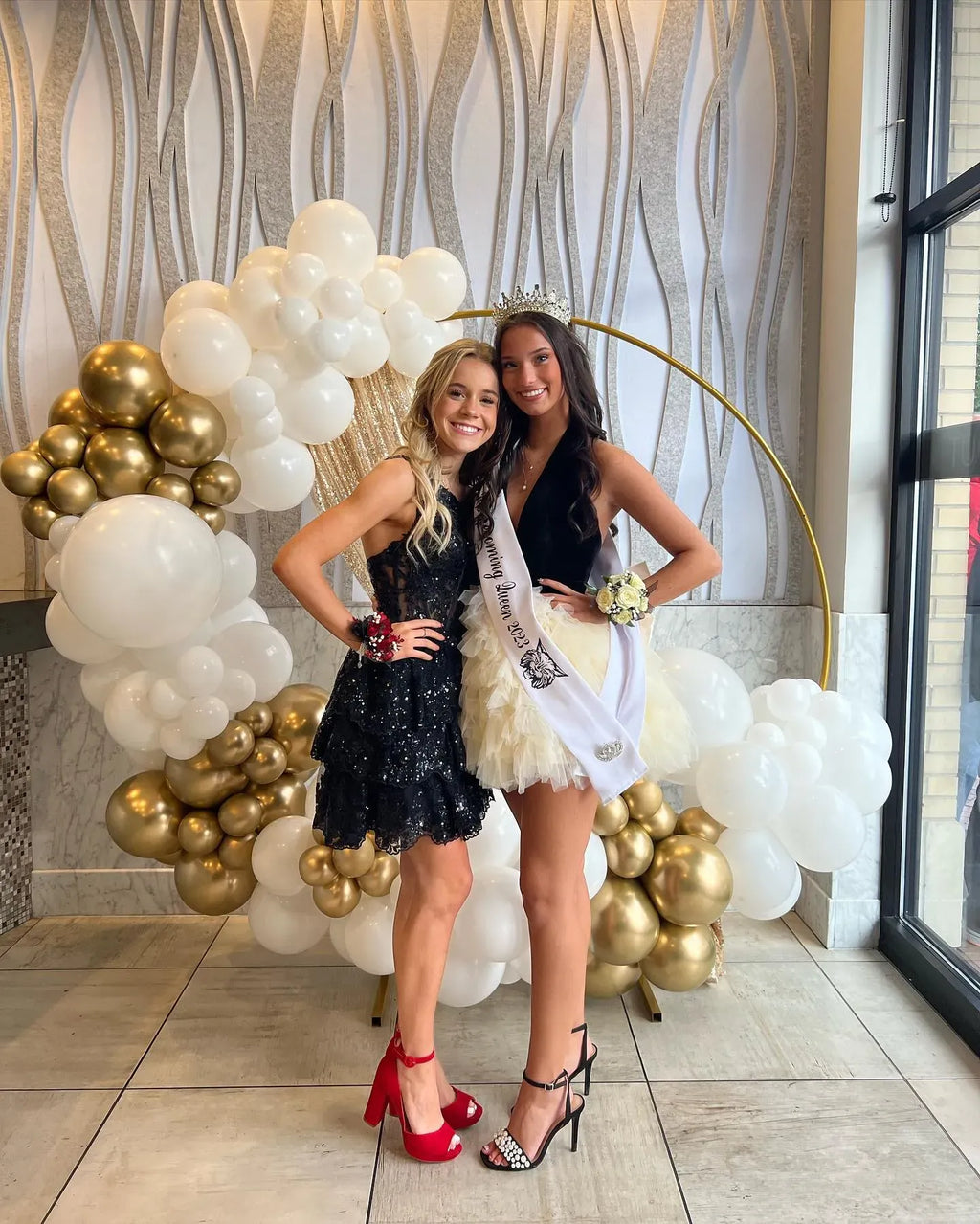 One Shoulder Sequin Lace Corset Homecoming Dress | Tiered Ruffle Mini A-Line Cocktail Dress