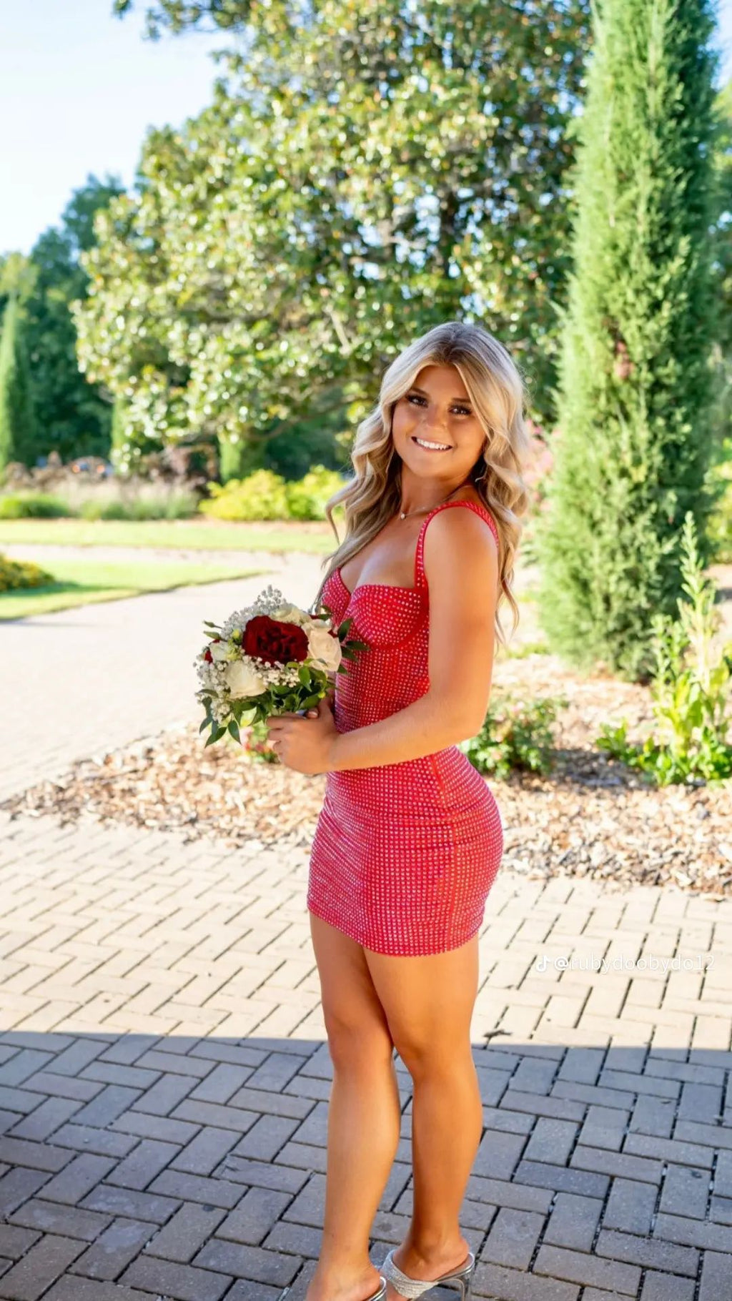 Rhinestone Homecoming Dress | Sweetheart Neck Bodycon Corset Mini Party Gown