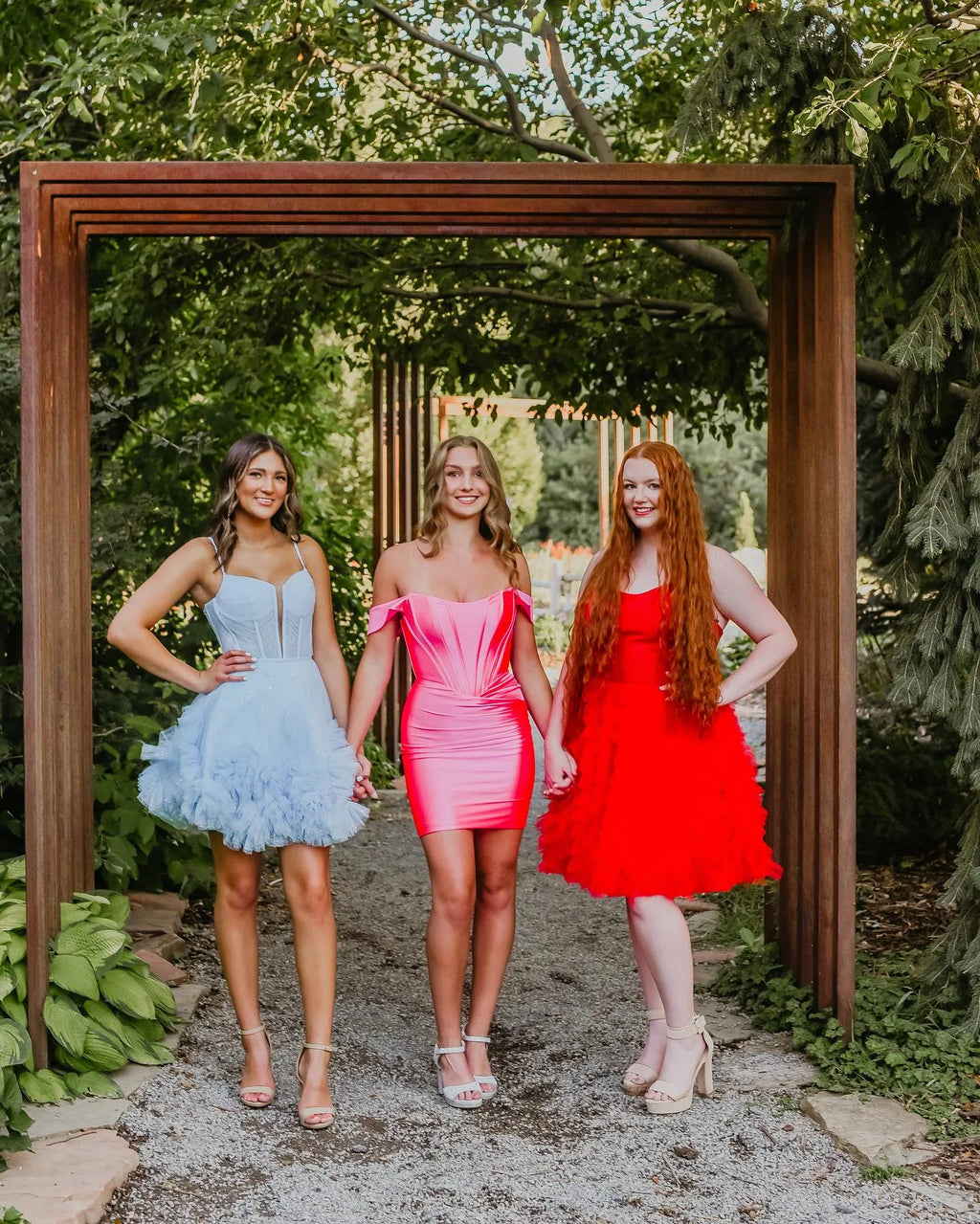 Off-the-Shoulder Satin Corset Homecoming Dress | Ruched Bodycon Short Prom Gown