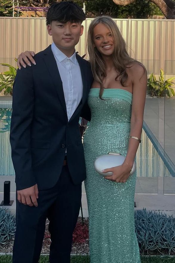 Sparkly Sage Sequin Strapless Mermaid Long Prom Dress