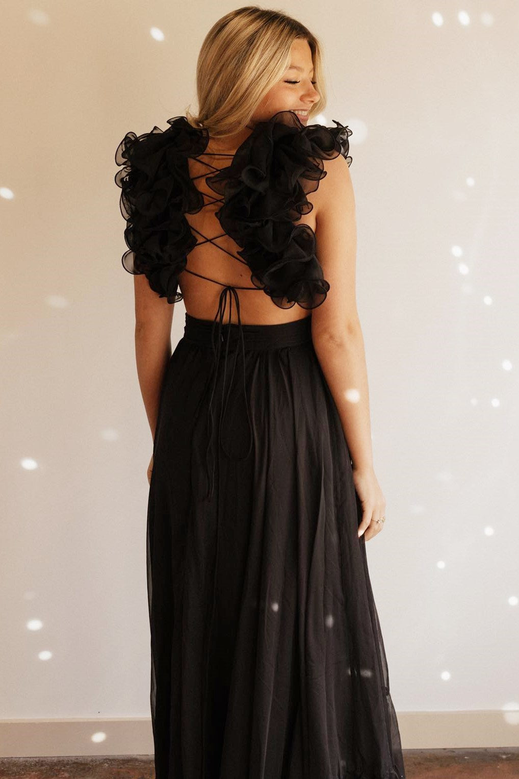 Sage V-Neck Chiffon A-Line Long Prom Dress with 3D Flowers