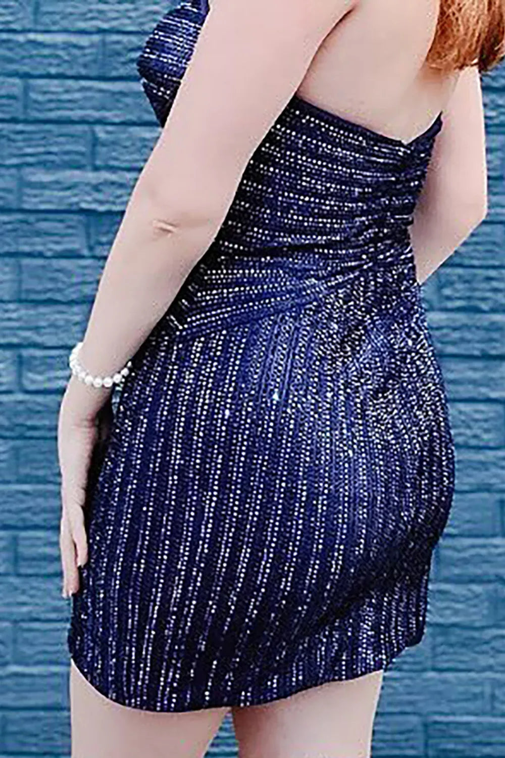 Strapless Rhinestone Cutout Homecoming Dress |  Form-Fit Short Prom Gown