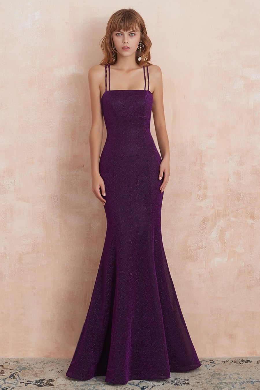 Mermaid Long Spaghetti Straps Prom Dress